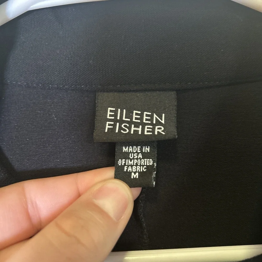 Eileen Fisher Stand Collar Two Way Zip Jacket J0067M‎  Medium
